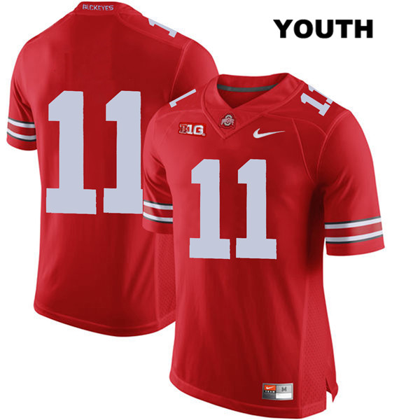 Ohio State Buckeyes Youth Austin Mack #11 Red Authentic Nike No Name College NCAA Stitched Football Jersey CJ19V51GQ